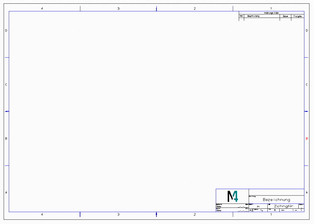 DXF DWG Standardzeichnung