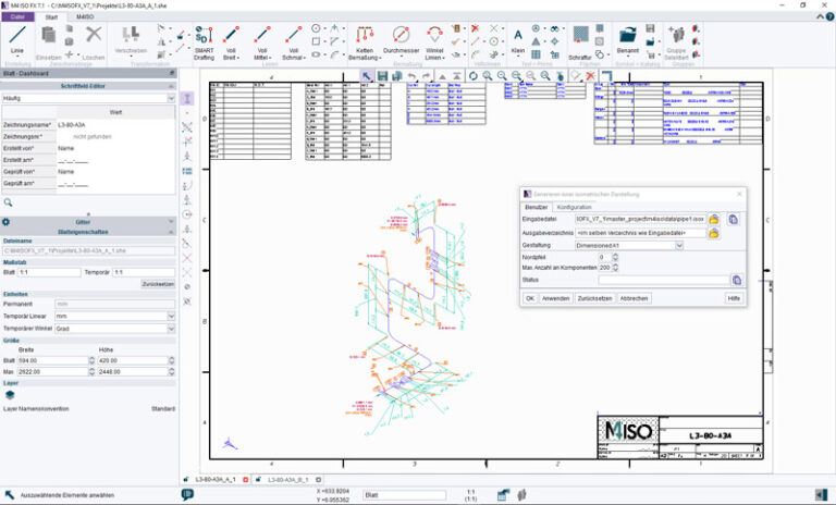 M4 ISO FX Rohrleitungsisometrie-Software