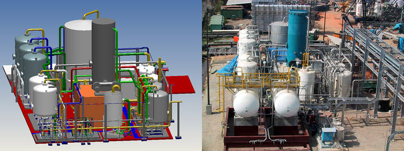 Eine Wasservorbehandlungsanlage mit Entmineralisierung in Trinidad, zusammen mit dem M4 PLANT Originalmodell