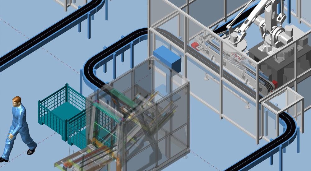 MPDS4-Fabrikplanung-Software-3D-Rundgang Professionelle Software für die Fabrikplanung und 3D-Visualisierung