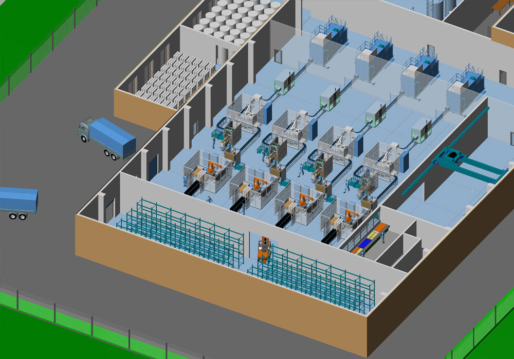 3D Fabrikplanung-Software - Planung Ihrer kompletten Fabrik - MPDS4