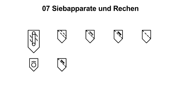 R&I und P&ID Symbole für Fließbild - Siebapparate