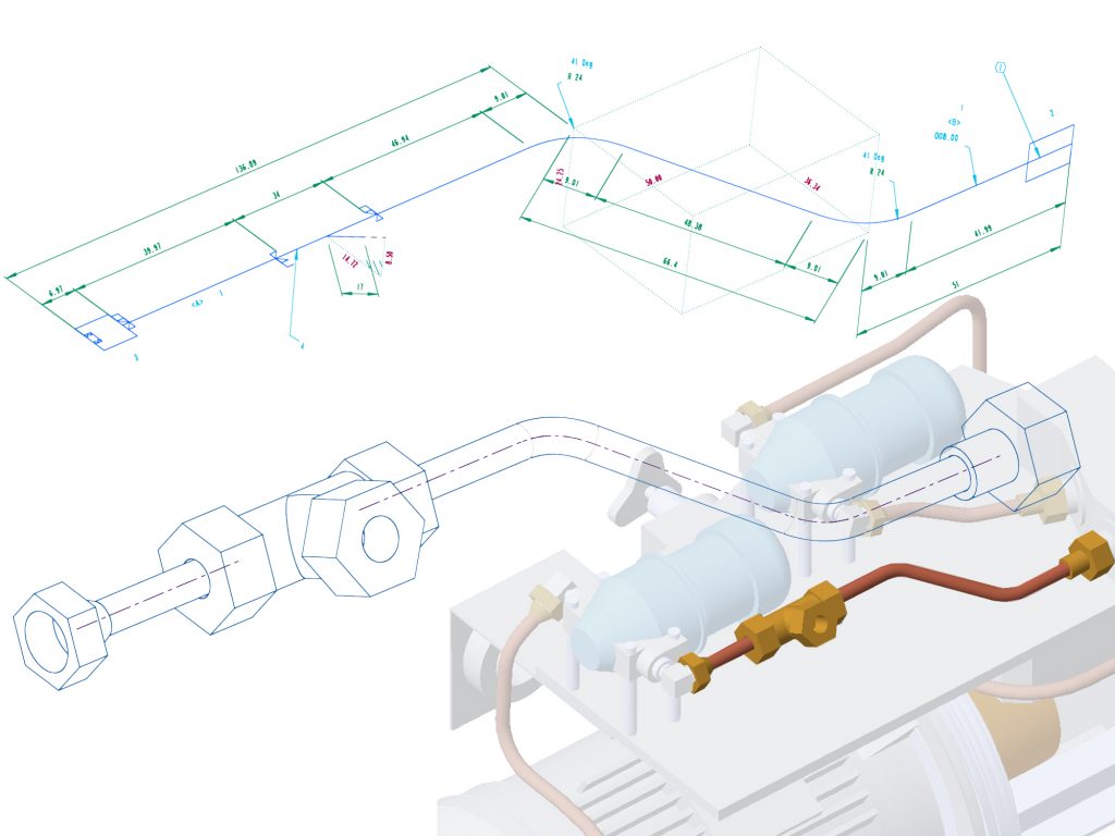 Isometrie für PTC Creo Piping - M4 ISO