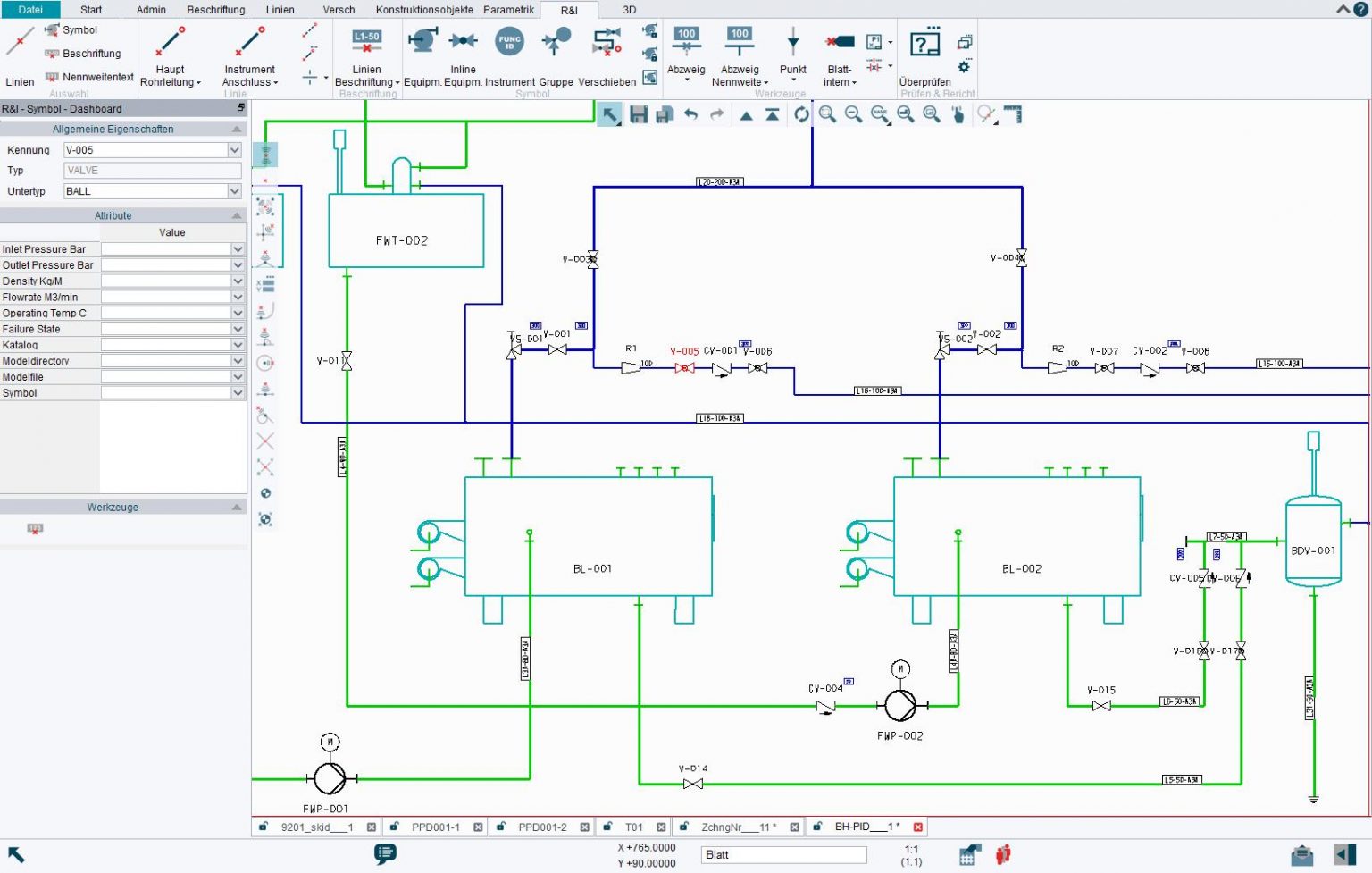R&I Software zur Erstellung von Schemata M4 P&ID