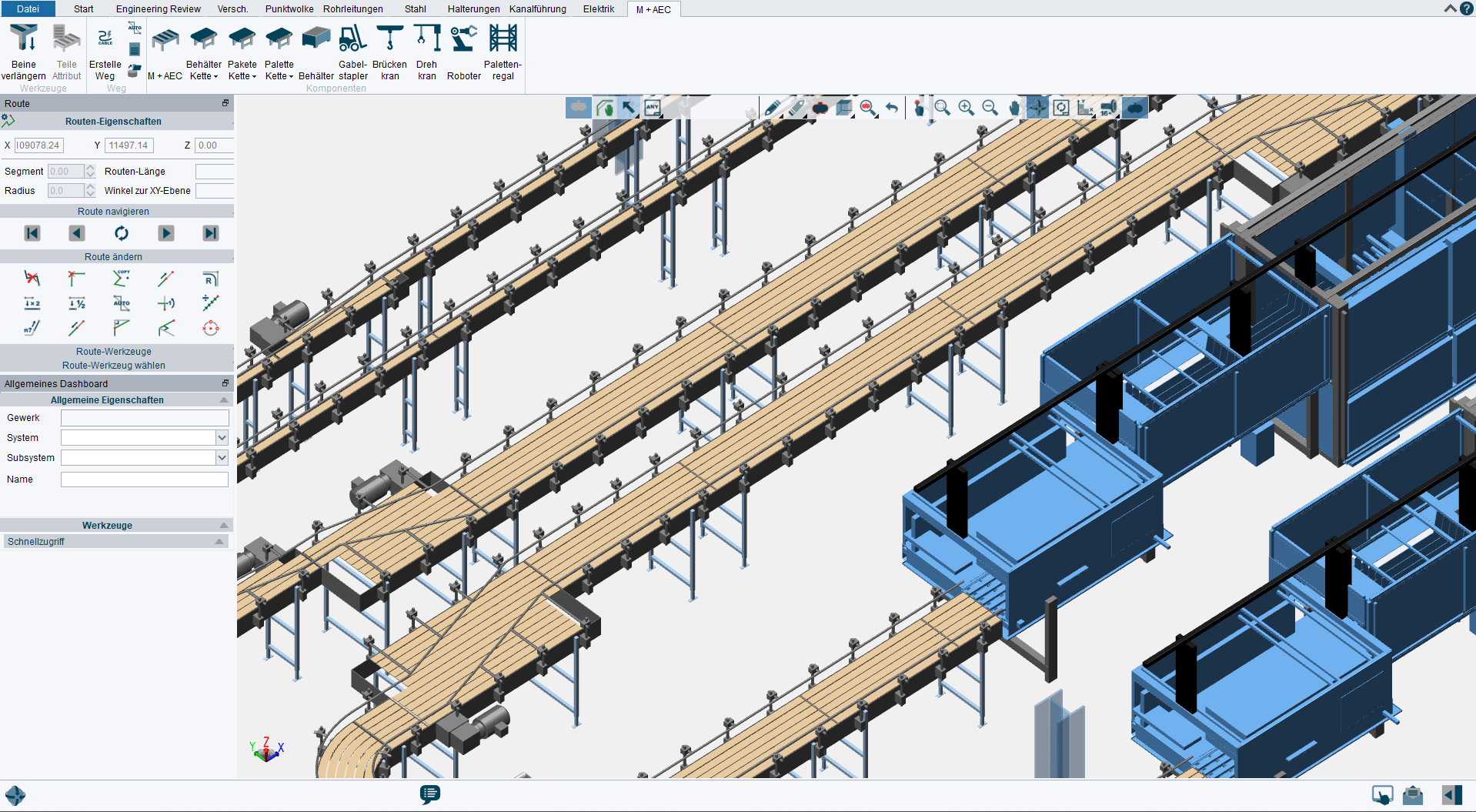 3D-Software für die Fördertechnik, Mechanical Handling